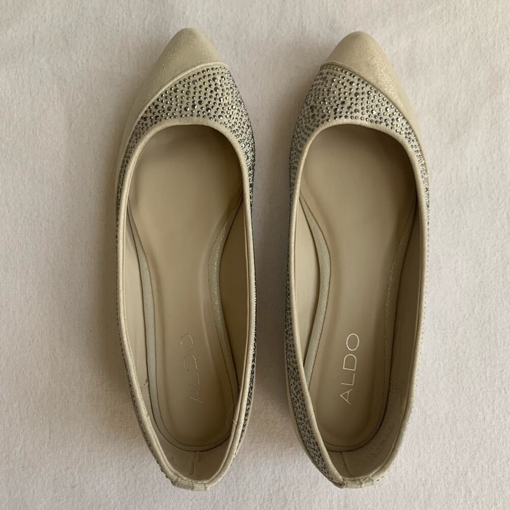 Aldo gemmed pointed flats shoes